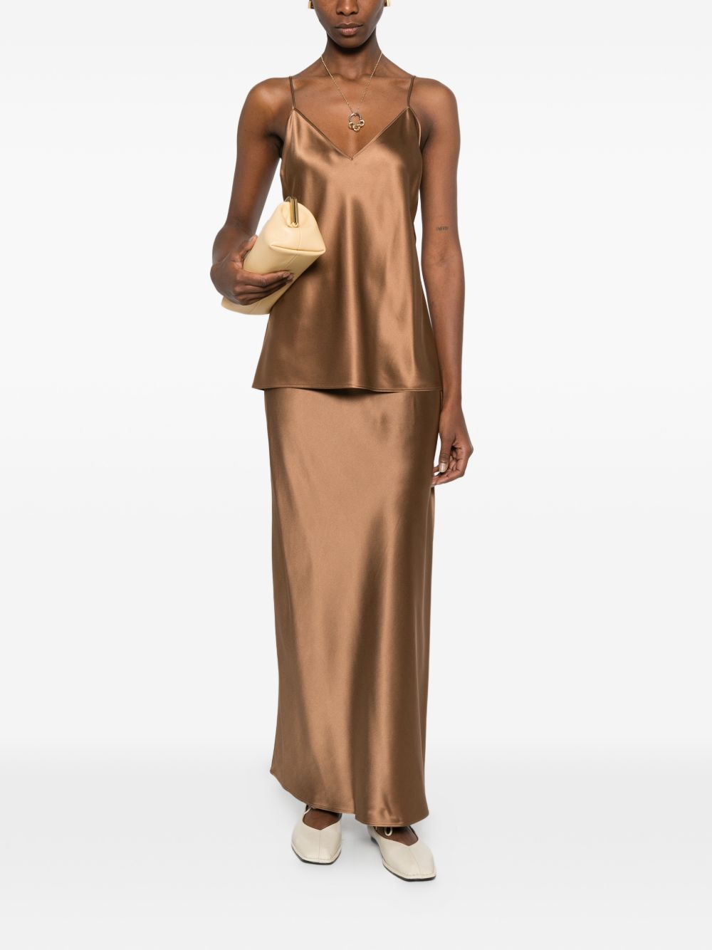Clea Silk Satin Camisole JF009634 0605 CINNAMON JOSEPH