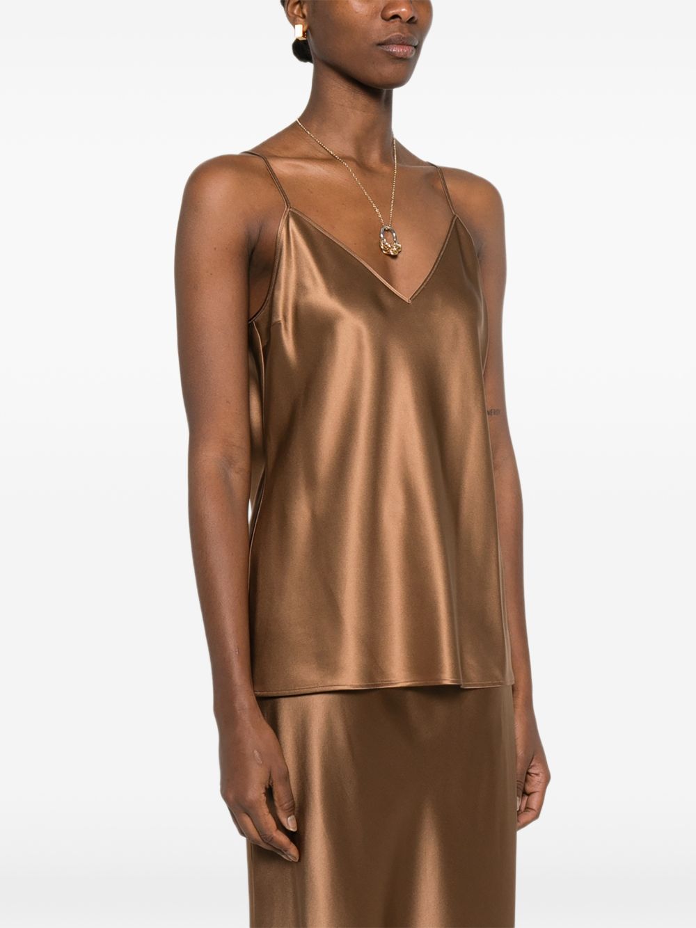 Clea Silk Satin Camisole JF009634 0605 CINNAMON JOSEPH
