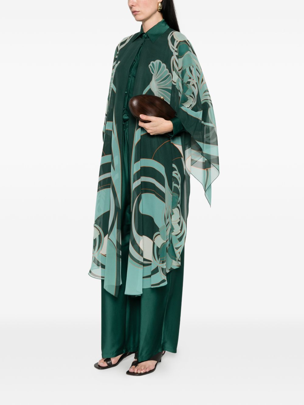 Maria Cape SCA0092SIL014BTU01 GR03 BLOOMING LA DOUBLEJ