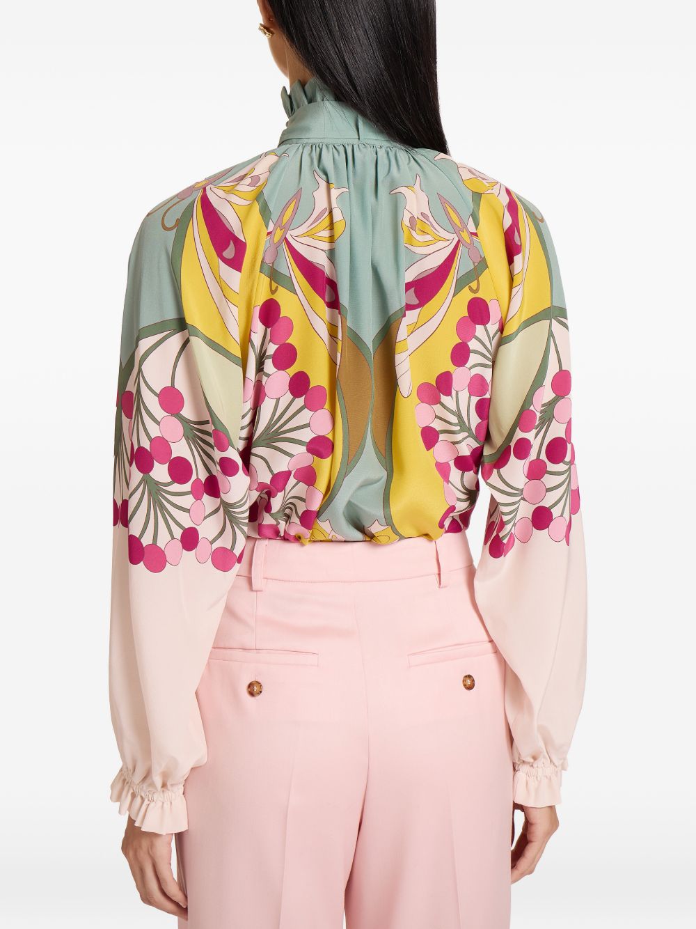 Cerere Blouse SHI0086CRE002FLO08 PI03 FLORETTE PLACE LA DOUBLEJ