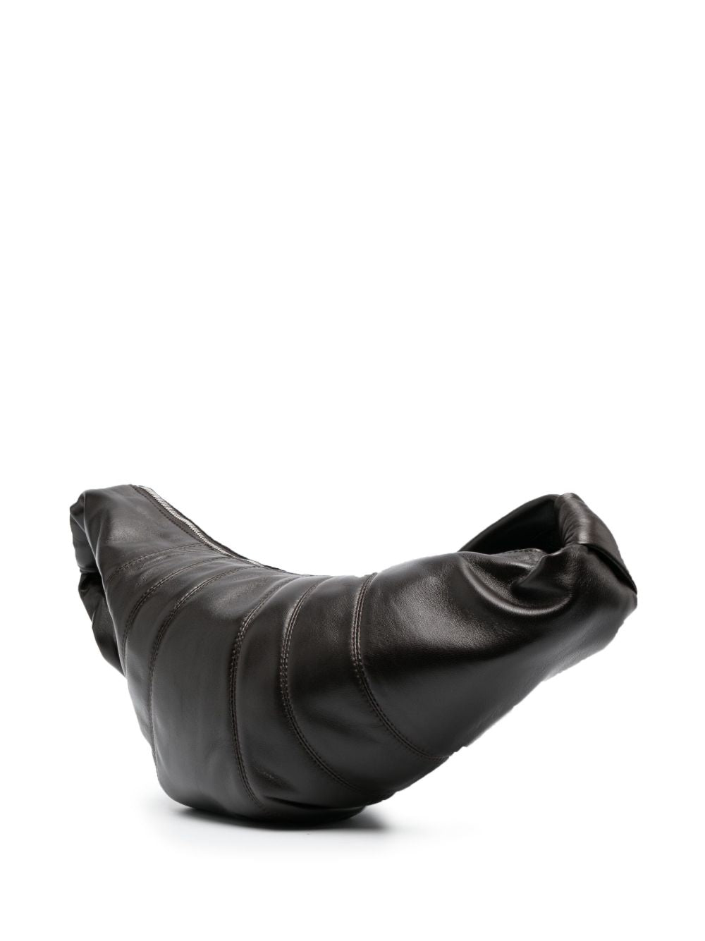 Medium Croissant Bag in Leather BG0001LL095 BR490 DARK CHOCOLATE LEMAIRE