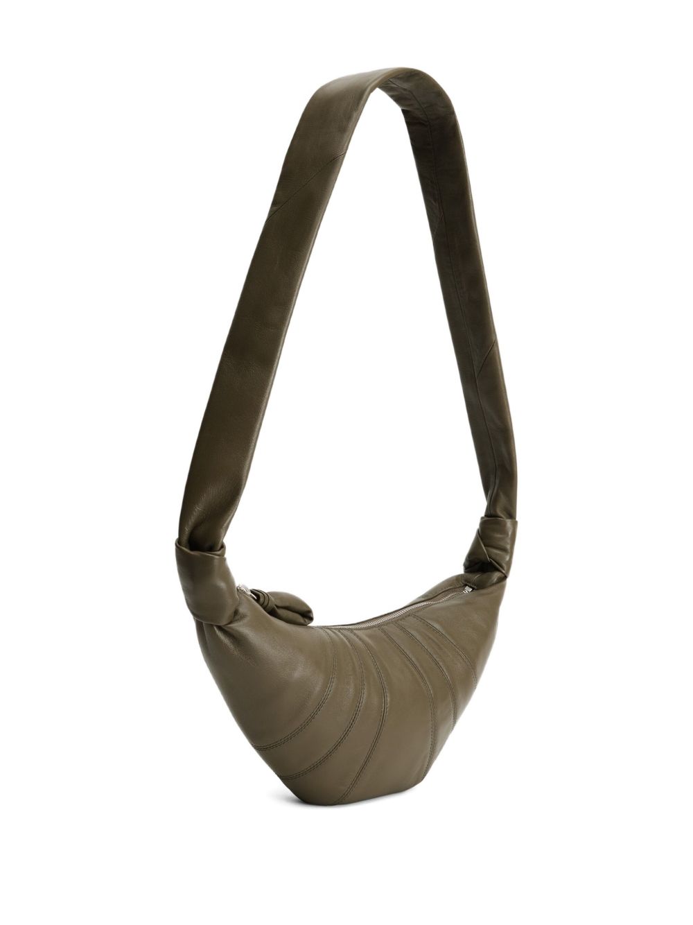 Small Croissant Bag in Leather BG0003LL095 GR678 DARK KHAKI LEMAIRE