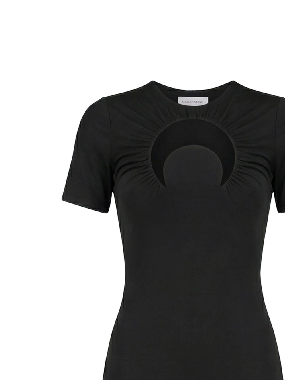 Maxi Abito Moon Hole WDR432ACJER0100 BK99 BLACK MARINE SERRE