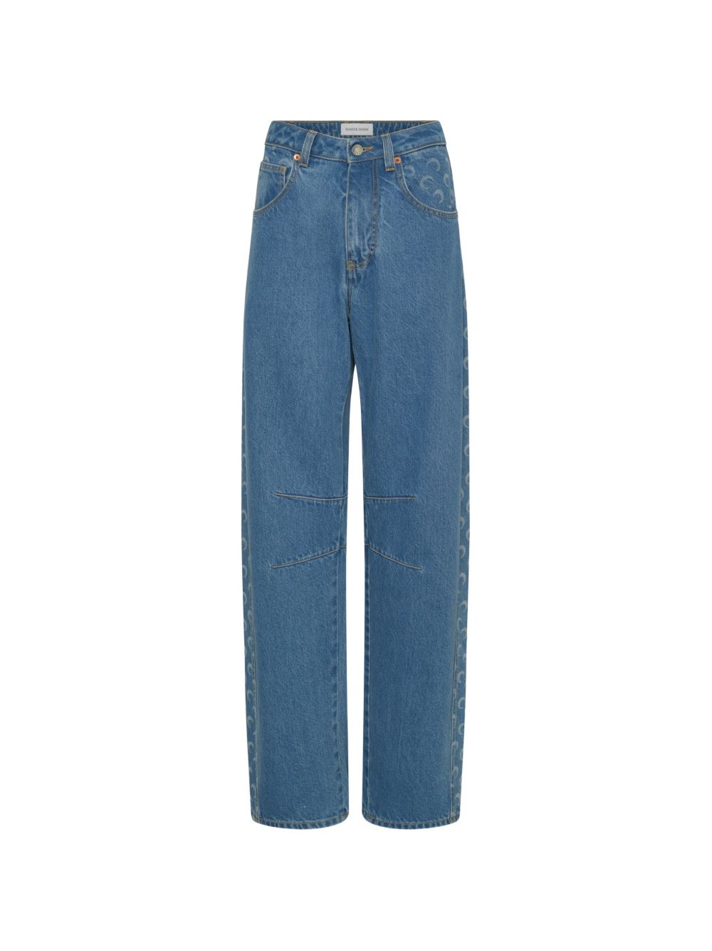 Baggy Jeans Monogram WPA174ACDEN0002 BL05 LIGHT BLUE MARINE SERRE