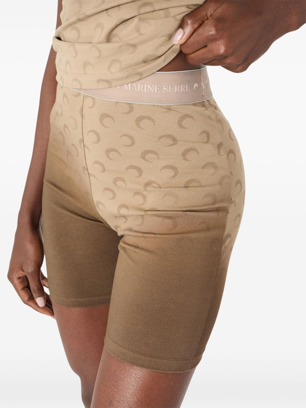 Faded Moon Mini Shorts WSH007ACJER0114 BG40 TAUPE MARINE SERRE