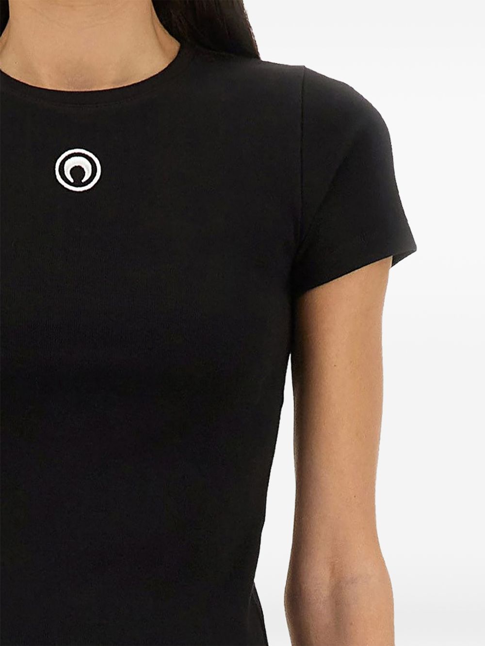Moon Logo Baby Fit T-shirt WTT012ACJER0008 BK99 BLACK MARINE SERRE