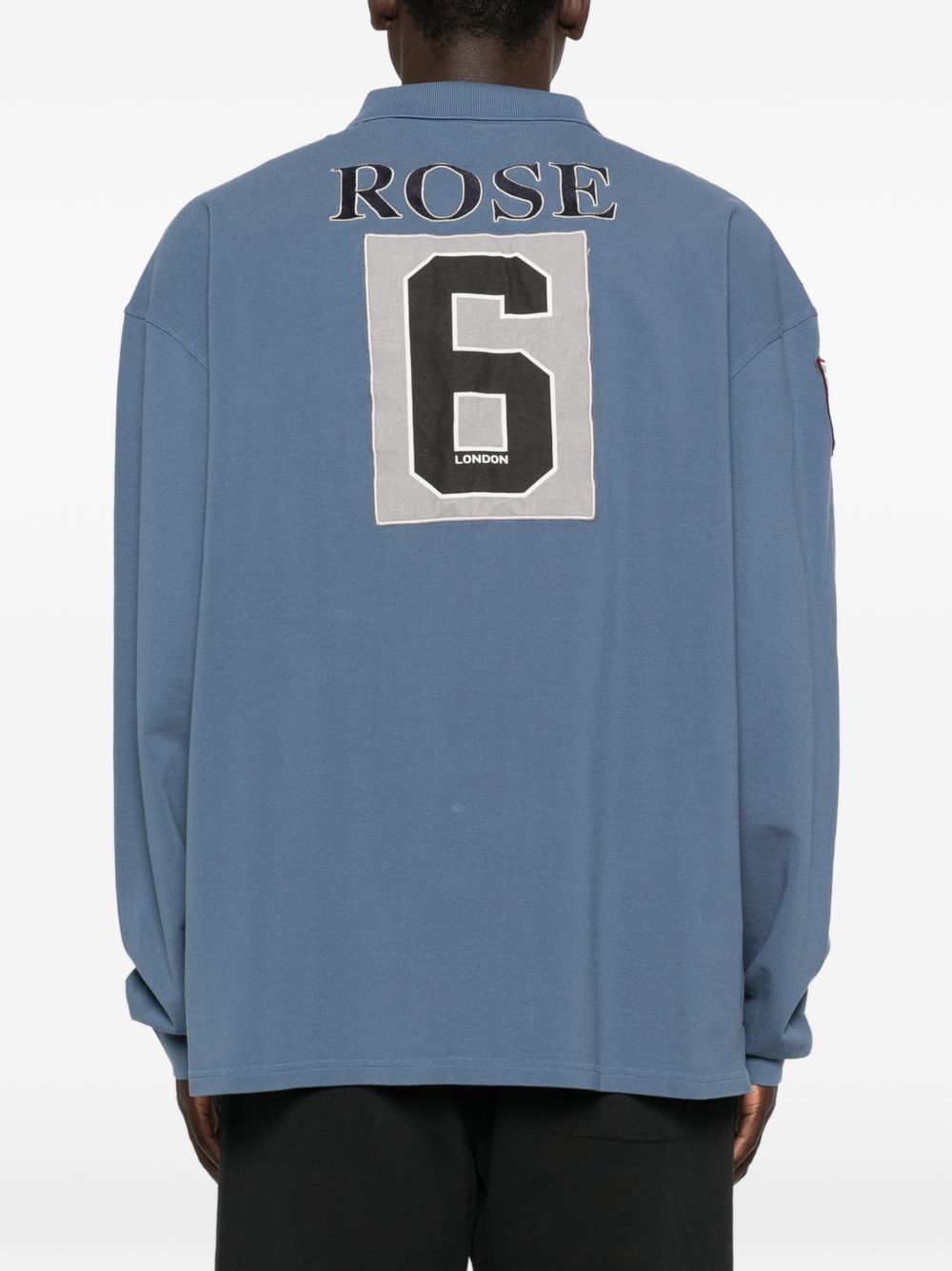 Polo Manica Lunga 688JE02535 BLUE NAVY WASHED MARTINE ROSE