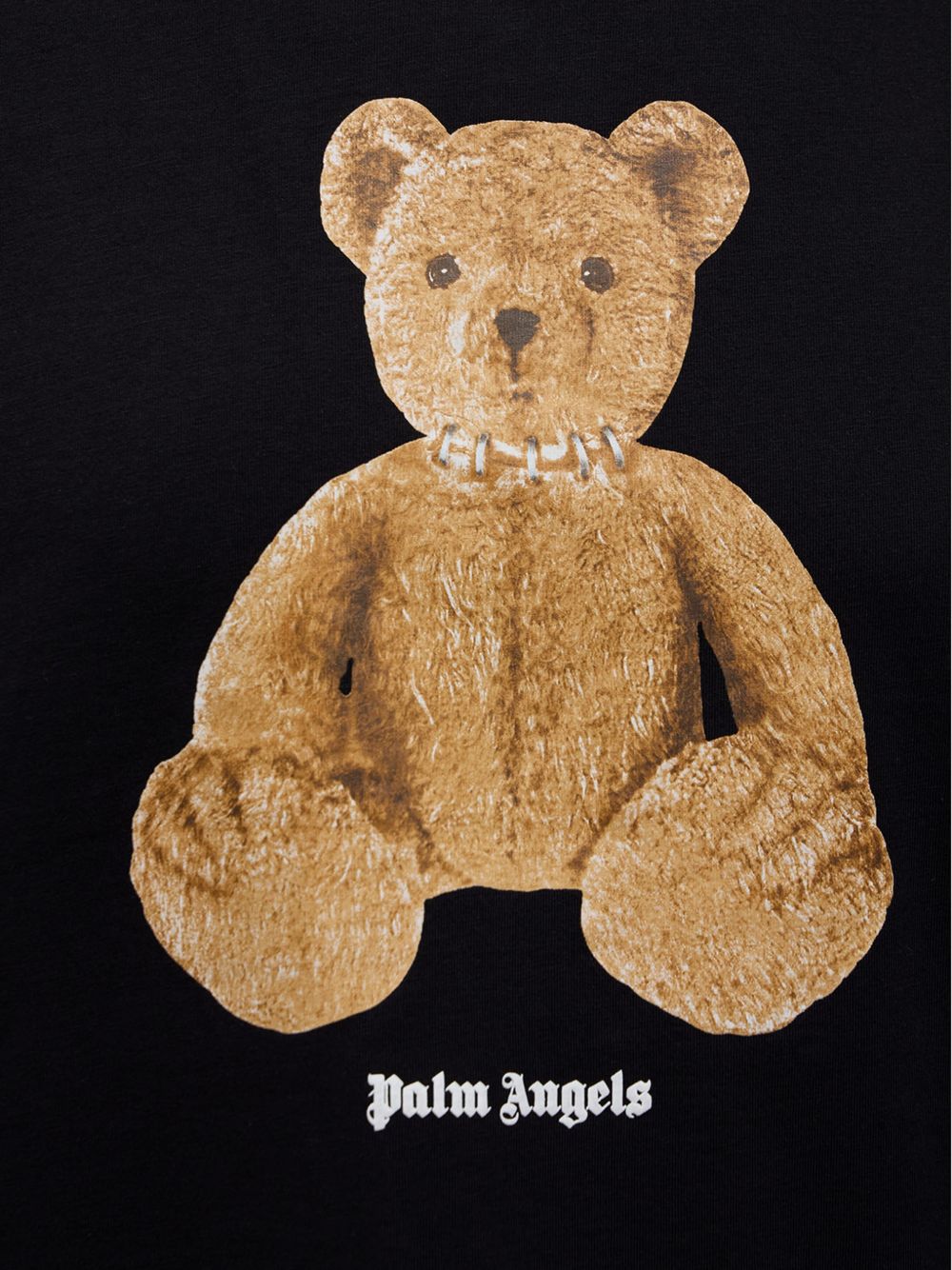 Bear Over T-Shirt PMAA10BS26JER004 1060 BLACK BROWN PALM ANGELS