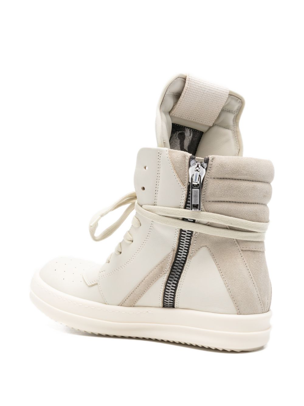 Geobasket In Pelle RO01F6894LCOLV 31081 DIRTY MILK RICK OWENS