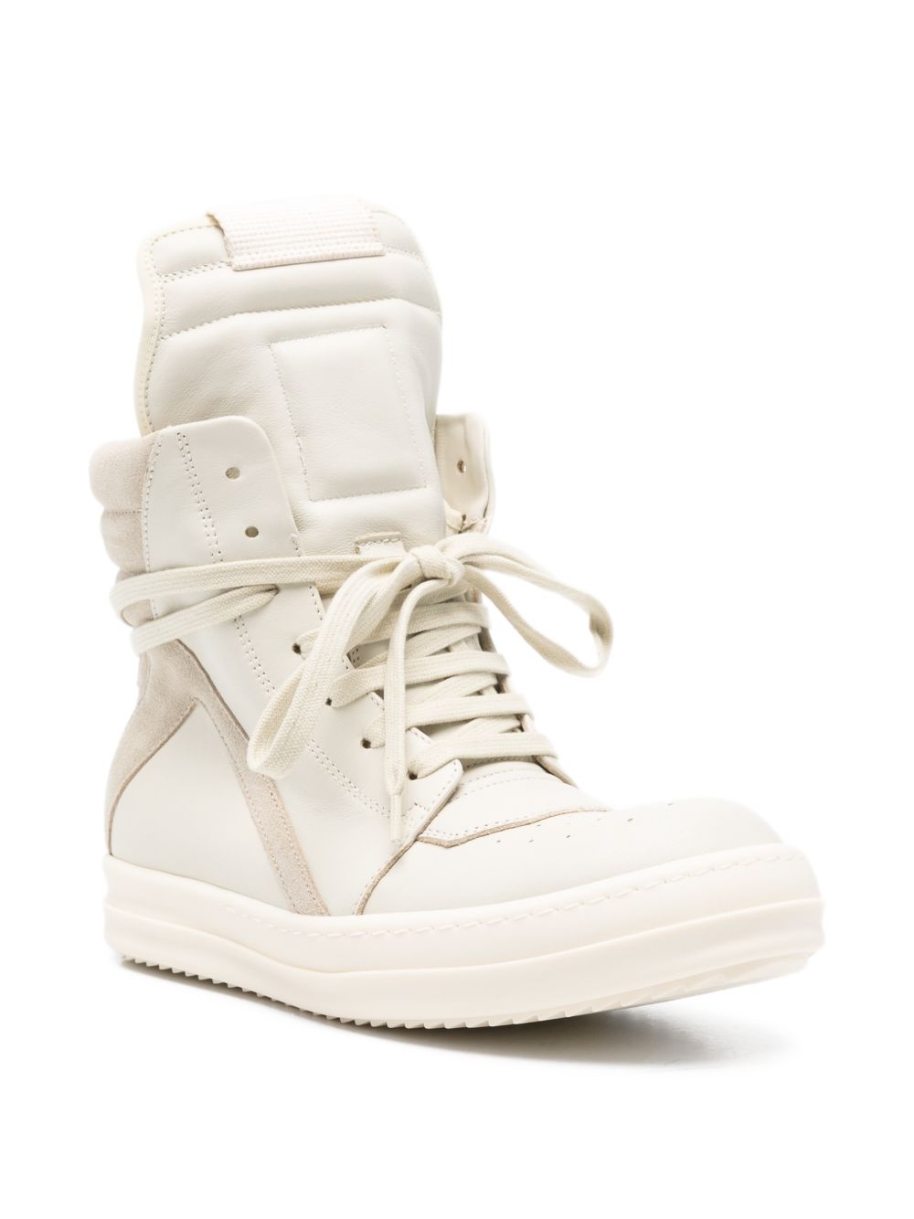 Geobasket In Pelle RO01F6894LCOLV 31081 DIRTY MILK RICK OWENS