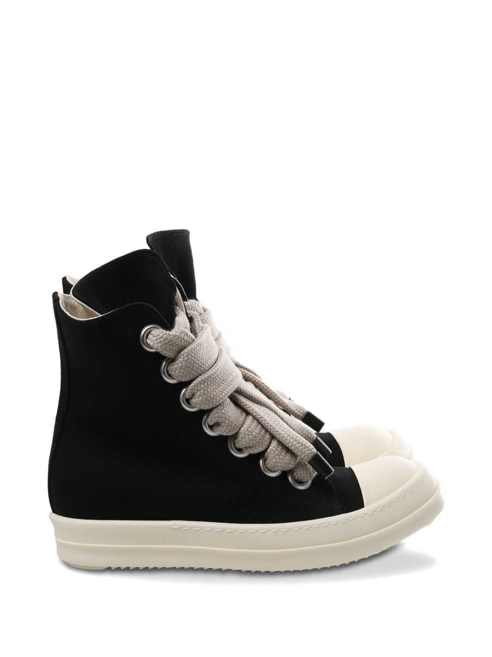 Jumbolace Sneakers In Denim DS01F4818DOW2 911 BLACK WHITE RICK OWENS DRKSHDW
