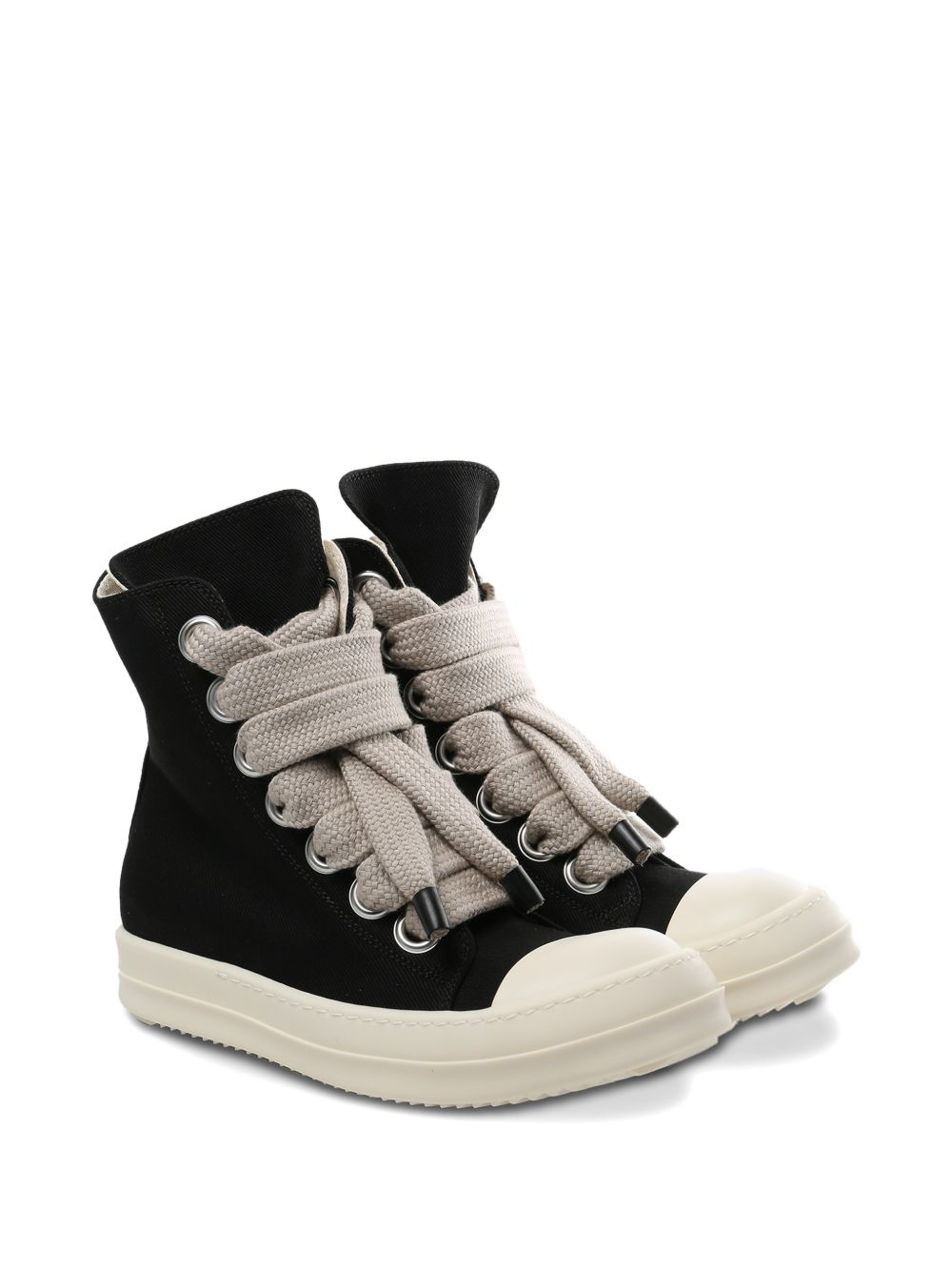 Jumbolace Sneakers In Denim DS01F4818DOW2 911 BLACK WHITE RICK OWENS DRKSHDW