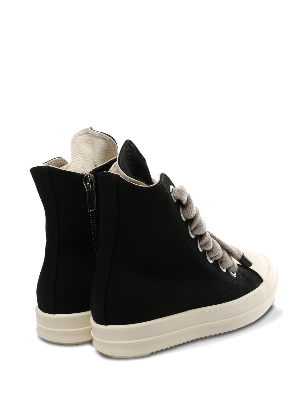 Jumbolace Sneakers In Denim DS01F4818DOW2 911 BLACK WHITE RICK OWENS DRKSHDW