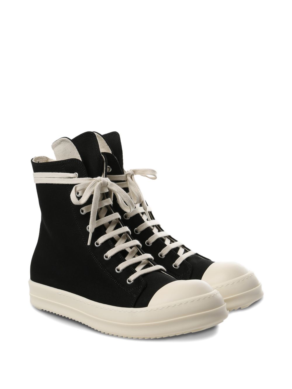 Sneakers In Denim DU01F4800DO 911 BLACK WHITE RICK OWENS DRKSHDW