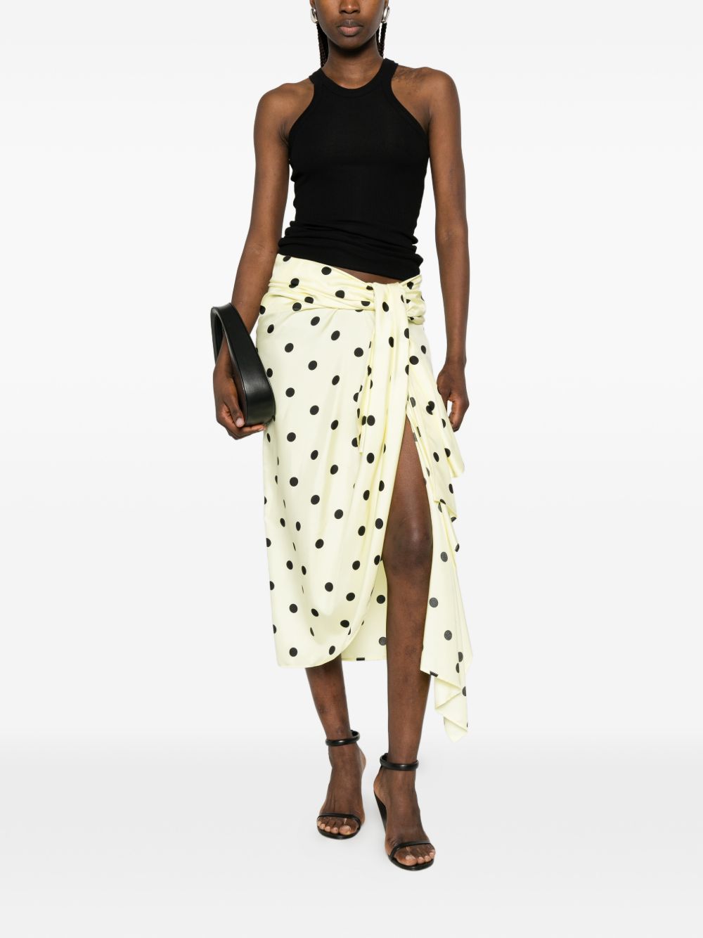 Top In Maglia Misto Seta SPXFUMATO 003 NERO SPORTMAX