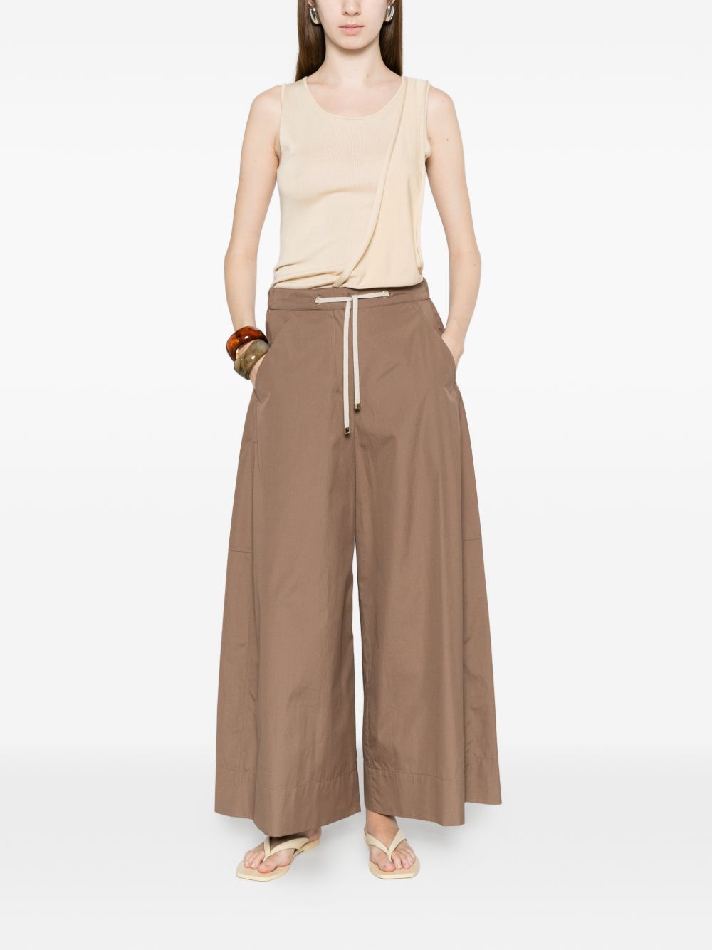 Pantaloni In Popeline SMMGUFO 003 MOU S MAX MARA