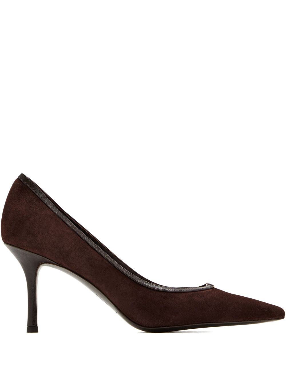 Double T Buckle Pump 80mm 165235 200 DARK COCOA TORY BURCH