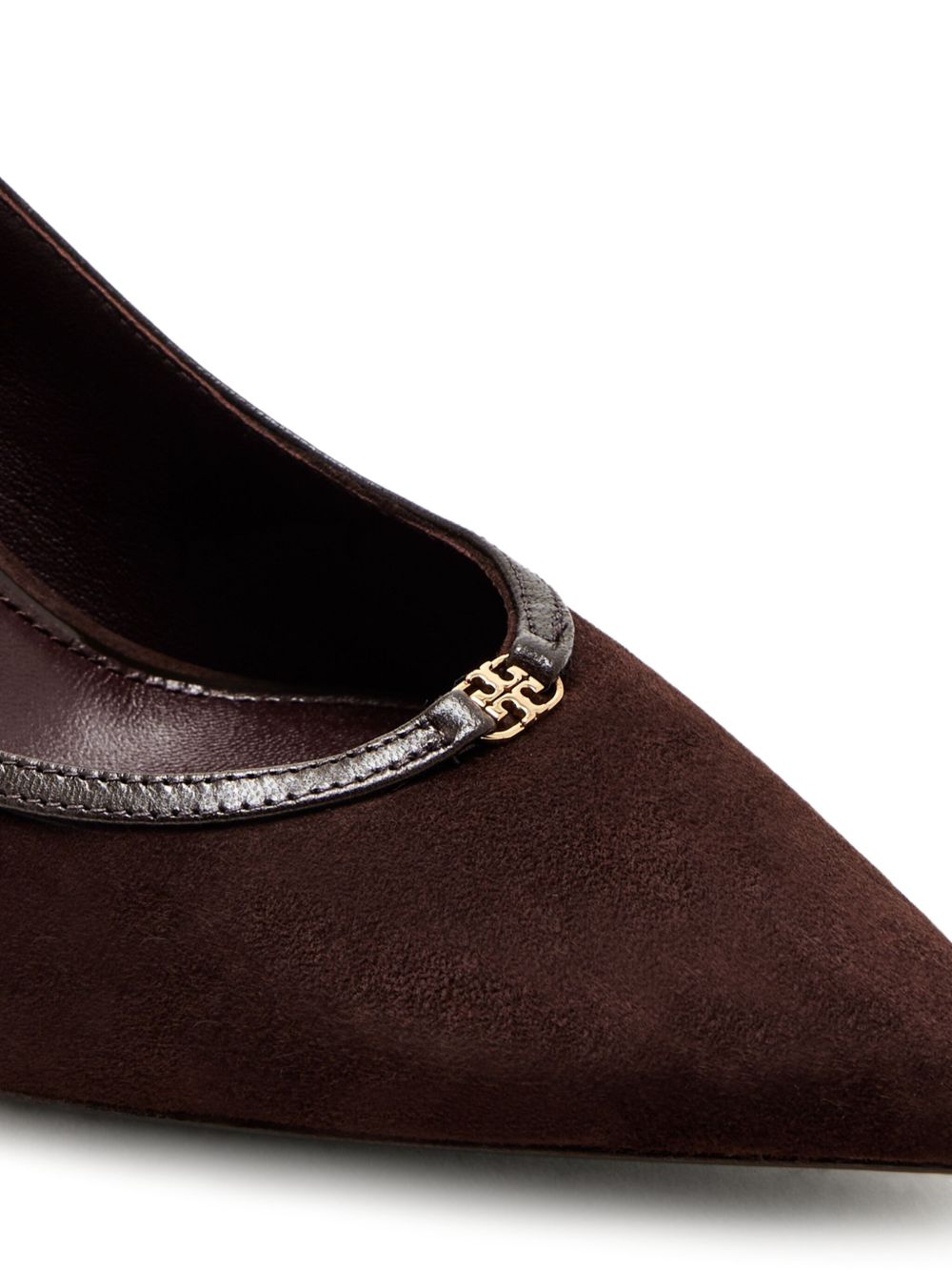 Double T Buckle Pump 80mm 165235 200 DARK COCOA TORY BURCH