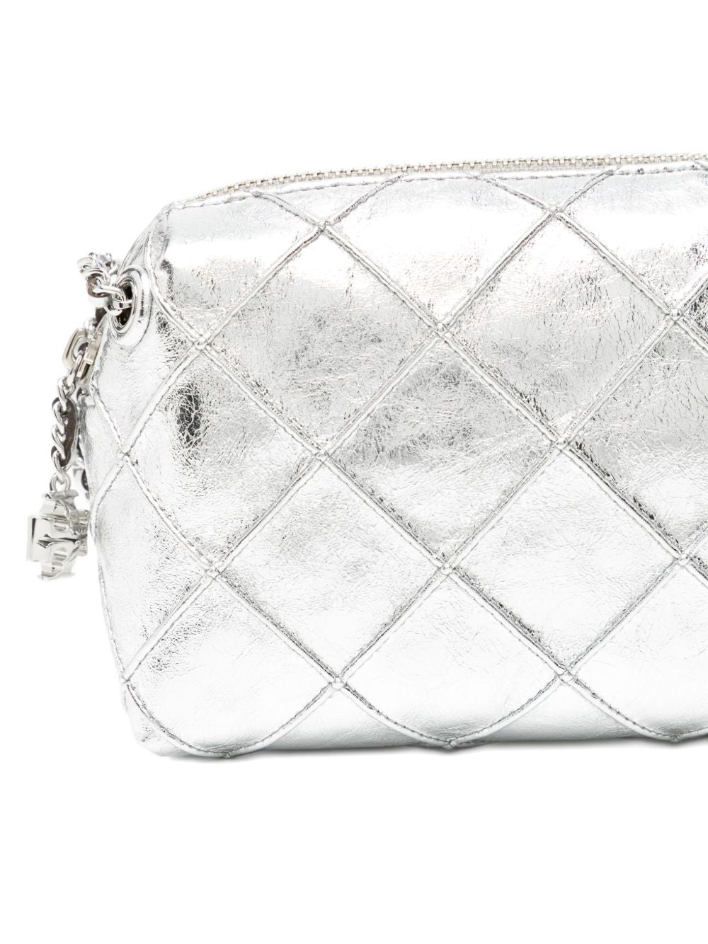 Fleming Metallic Soft Crossbody 178233 040 SILVER TORY BURCH