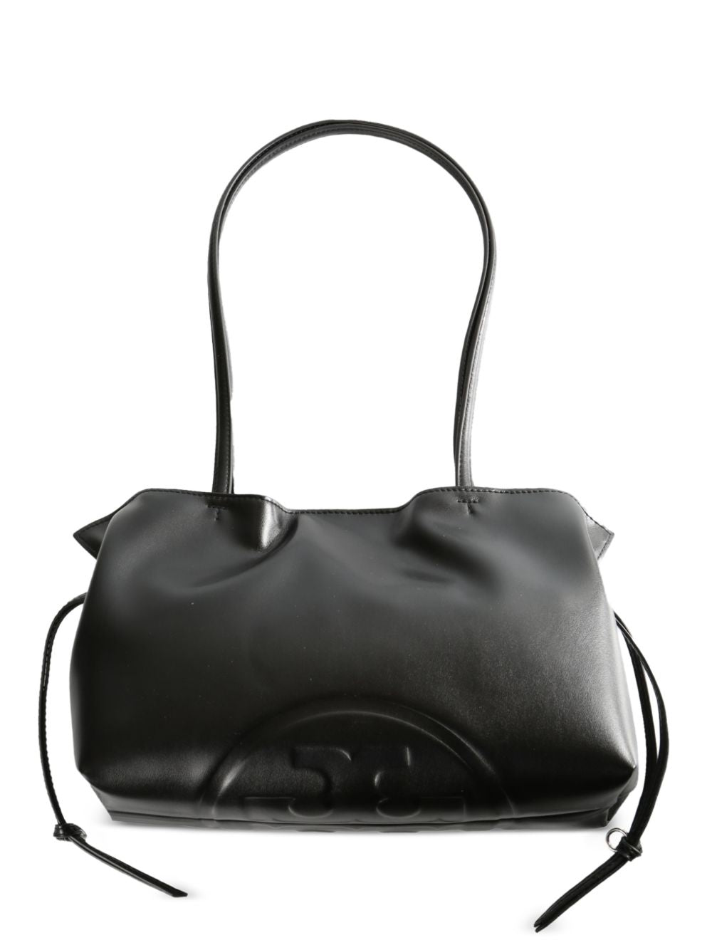 Ella Recycled Drawstring Tote 178768 001 BLACK TORY BURCH