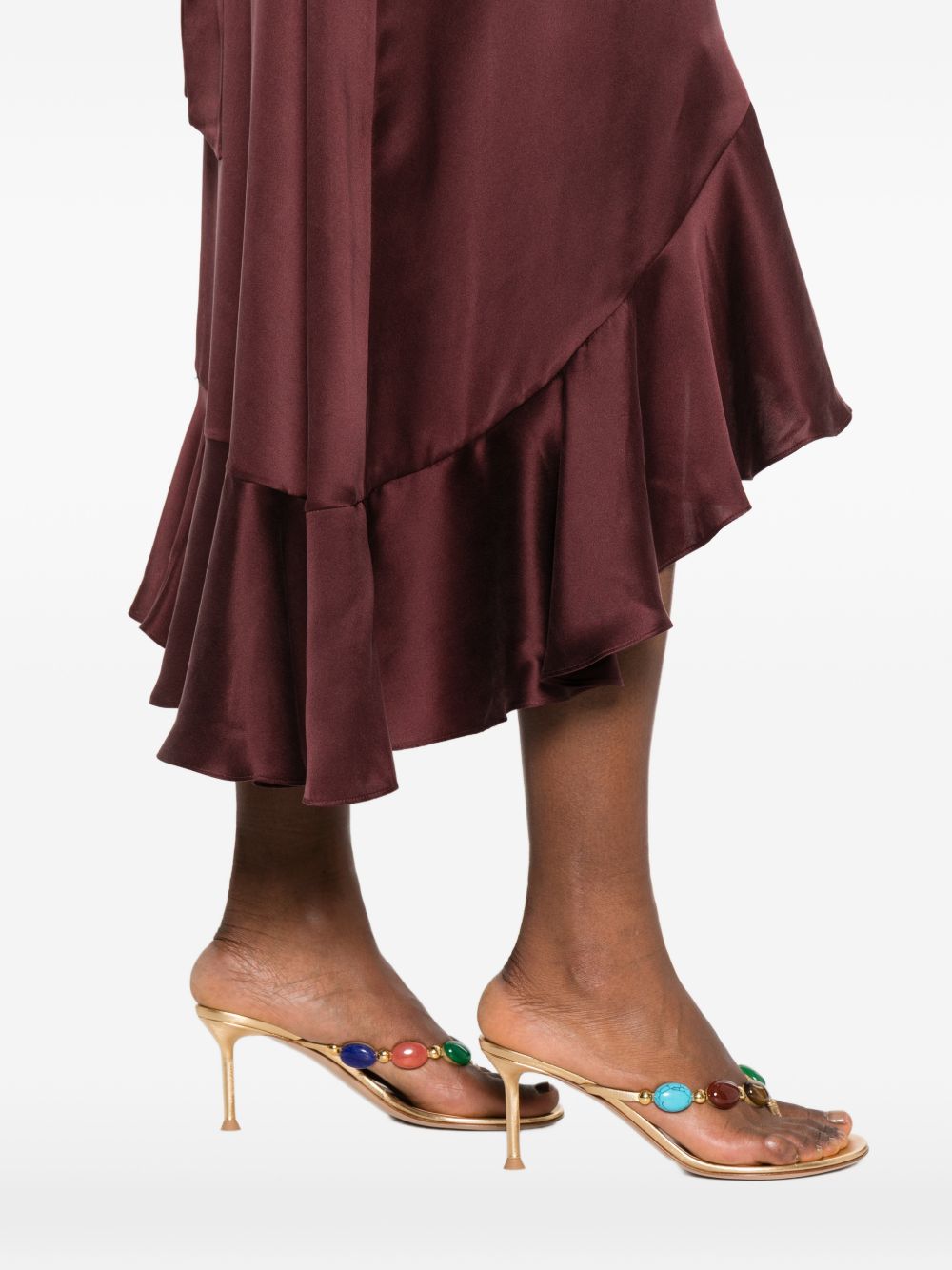 Midi Wrap Dress 8066DS26R MAHOGANY ZIMMERMANN