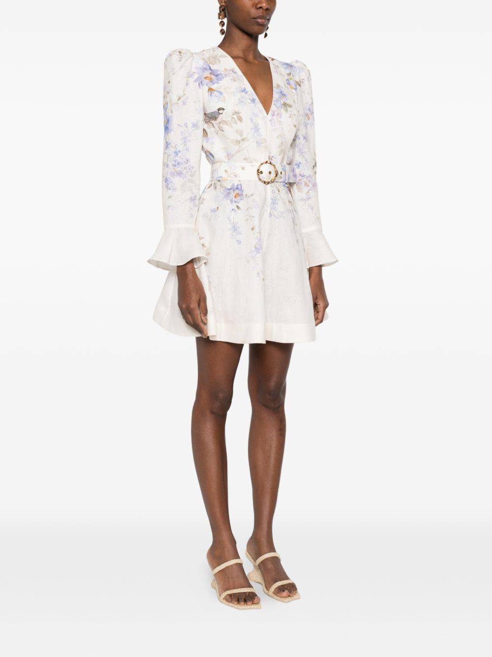 Luna Mini Dress 8637DS261 BLUE SONGBIRD ZIMMERMANN