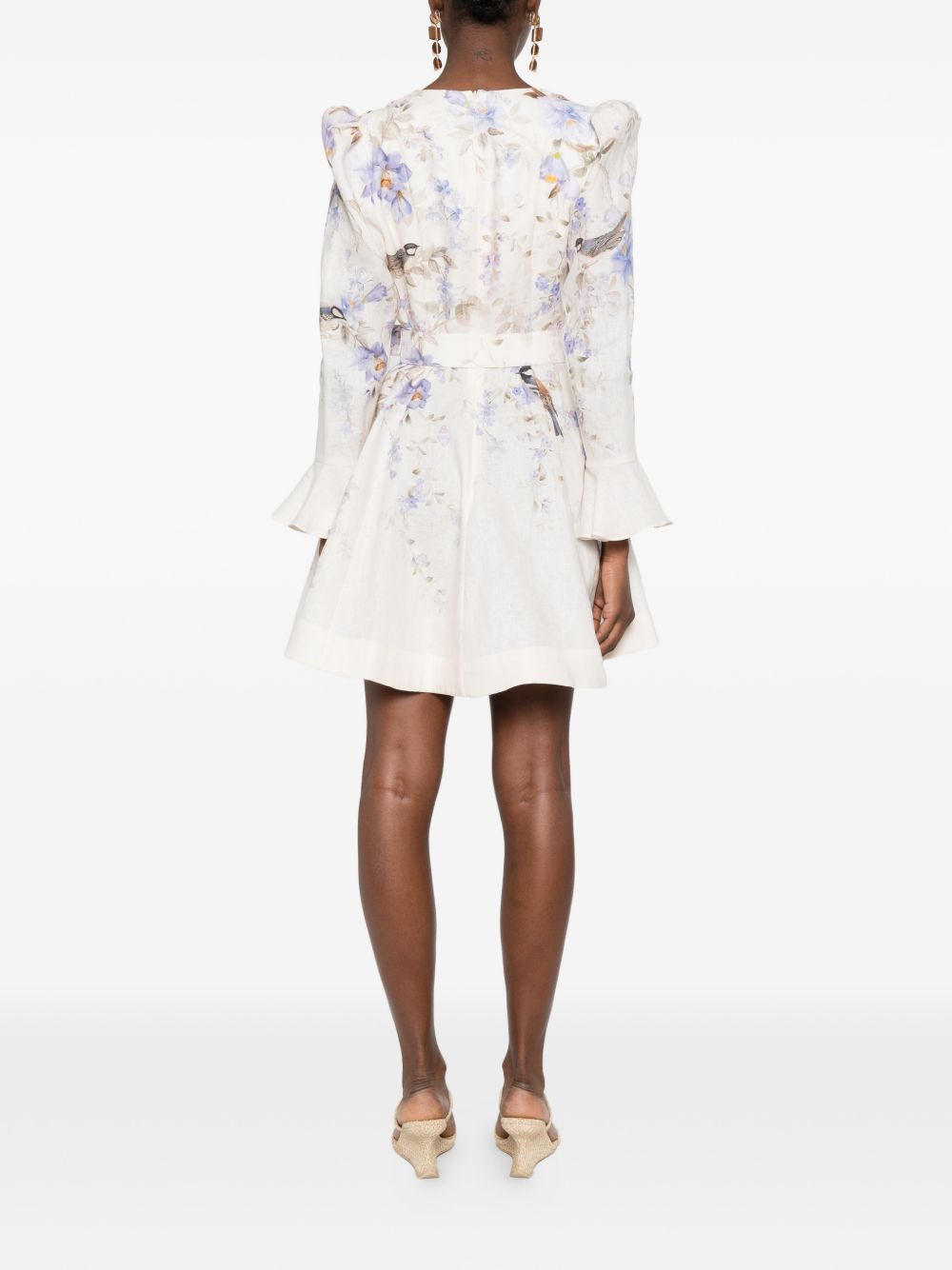 Luna Mini Dress 8637DS261 BLUE SONGBIRD ZIMMERMANN