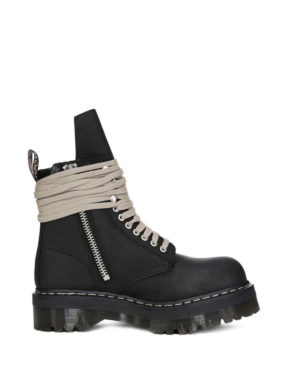 Quad Sole Steel Toe Boot DM02F1813 09 BLACK RICK OWENS