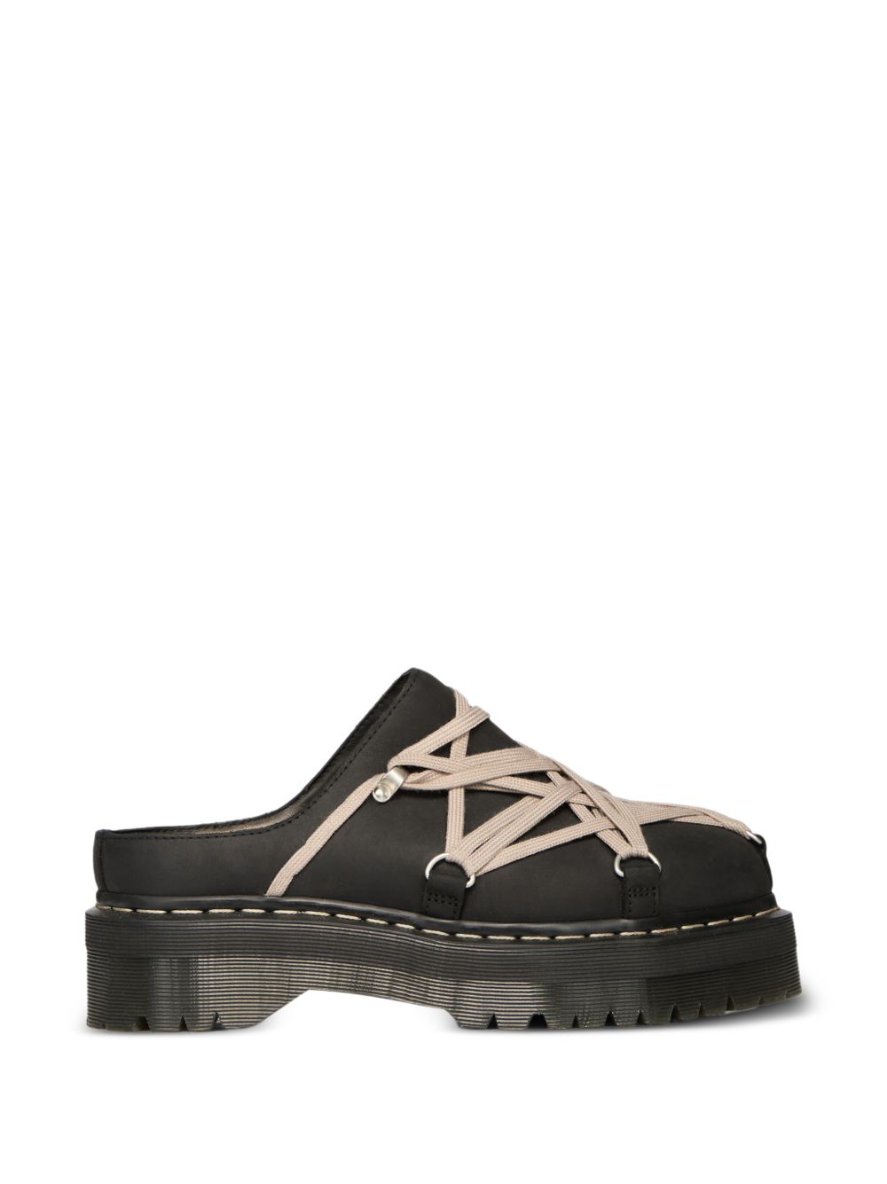 Quad Sole Megalace Mule DW02F1815 09 BLACK RICK OWENS