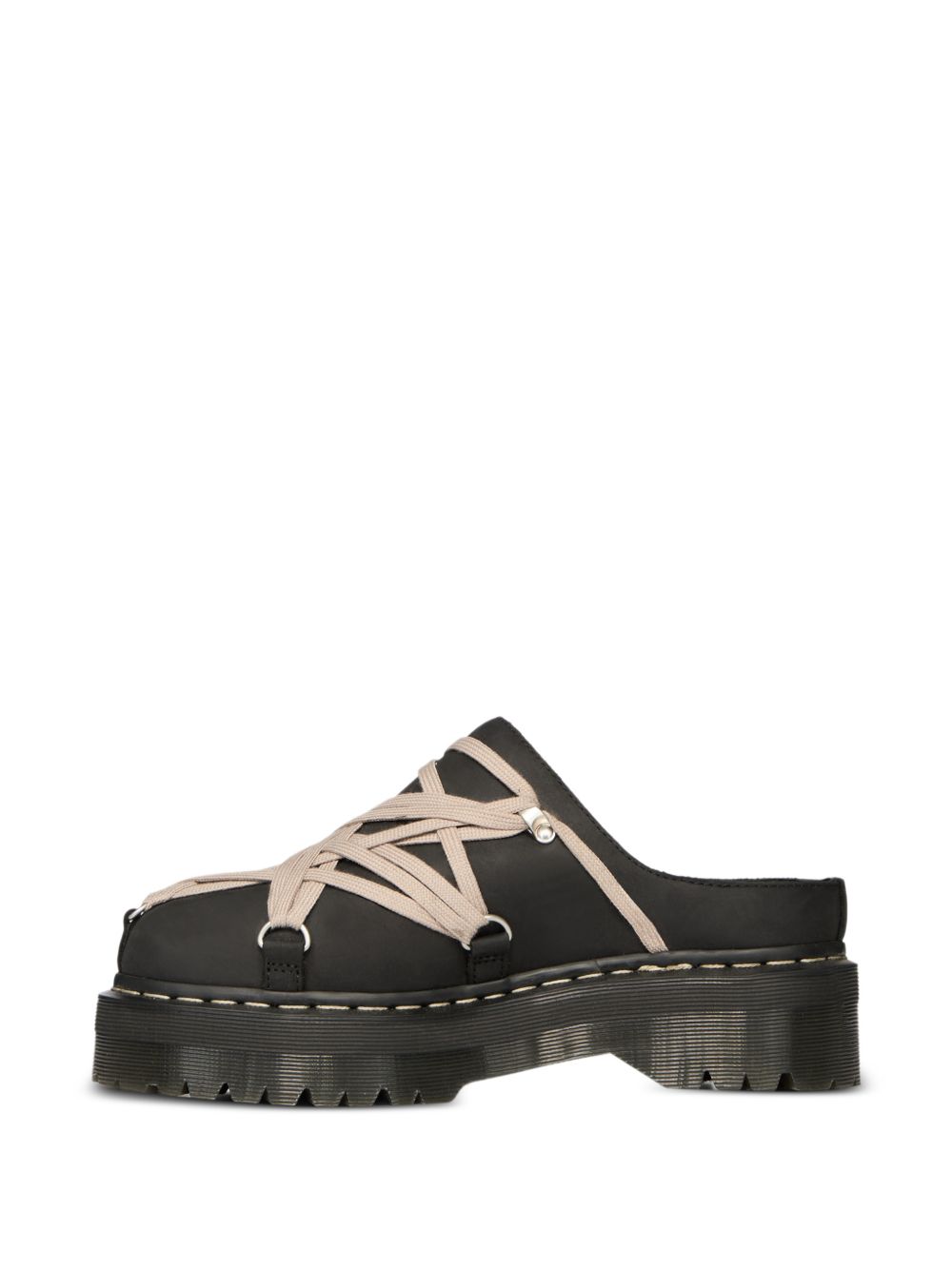 Quad Sole Megalace Mule DW02F1815 09 BLACK RICK OWENS