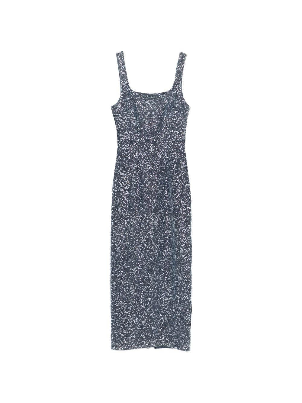 Abito midi con scollo quadrato A0117DAR62P DENIM TWENTY FOURHAITCH