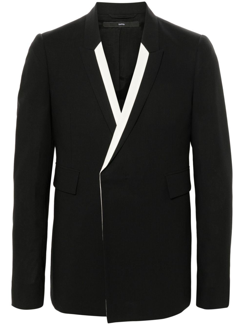 SS24N4 LANA GARZATA NERA TUX SAPIO