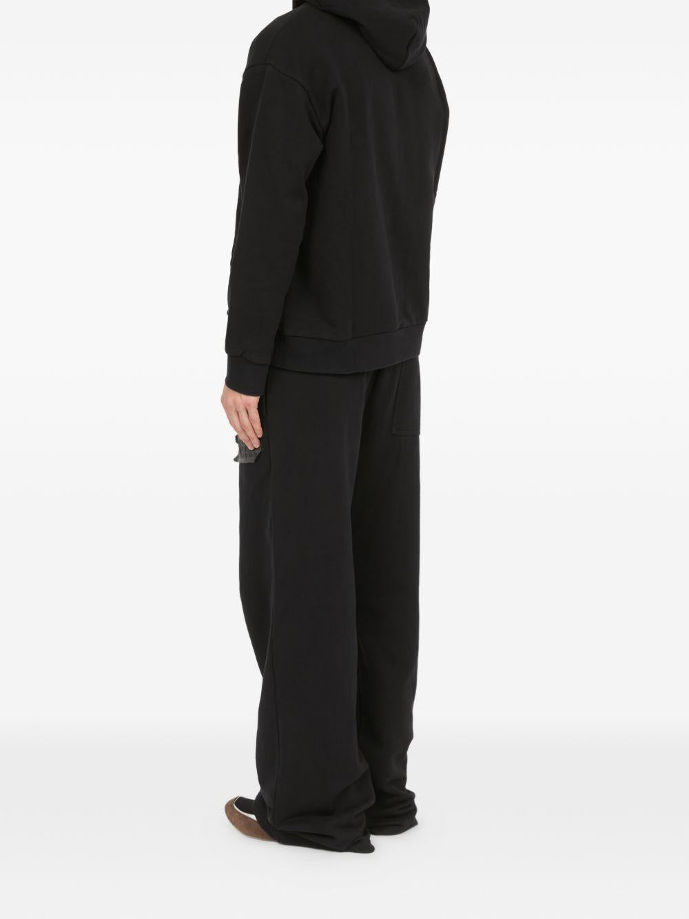 Felpa con cappuccio black SH2GU0034M25014 900 MM6 MAISON MARGIELA