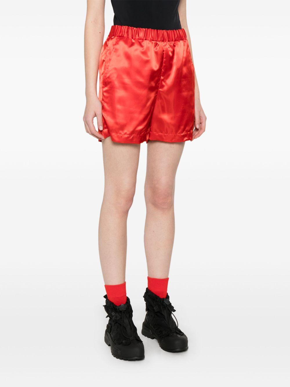 Shorts in acetato 3OP003S25 2 RED NOIR KEI NINOMIYA
