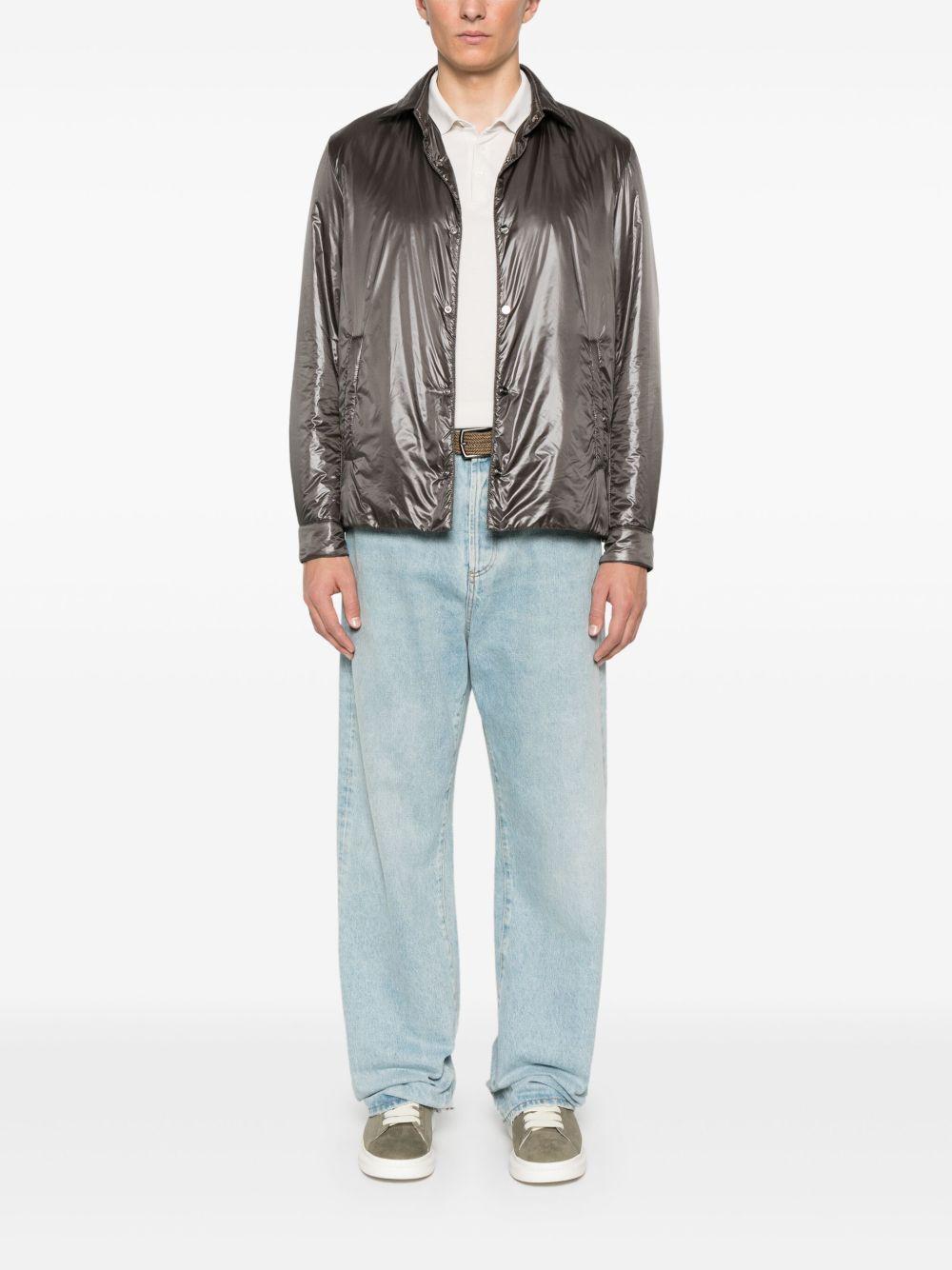 Shacket in Nylon Ultralight GI000490U12017Z 9480 Grigio HERNO