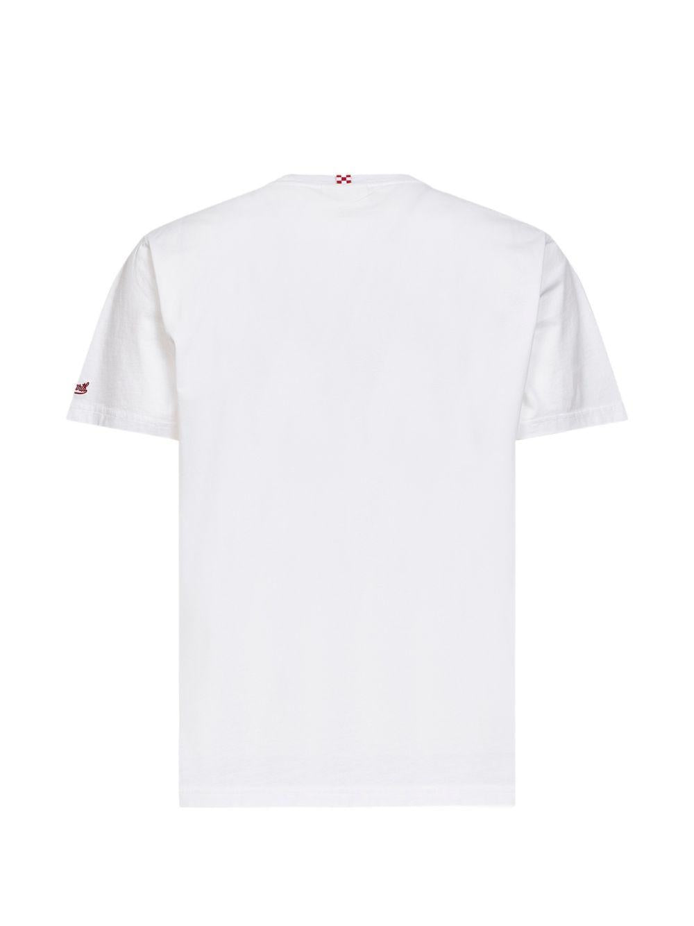 T-shirt in cotone con taschino AUS000101981L GOLDEN HOUR MC2 SAINT BARTH