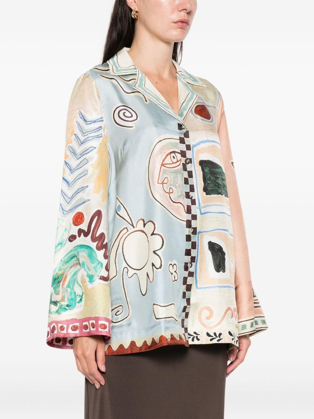 Camicia Michelle in lino 6298T MULTI ALEMAIS