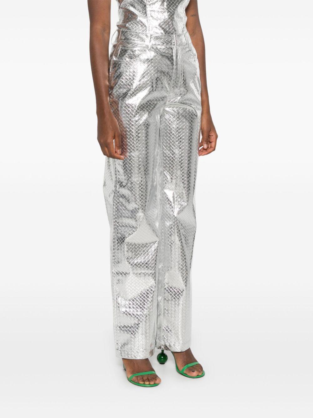 Pantaloni dritti intrecciati 1133482293 2293 SILVER ROTATE