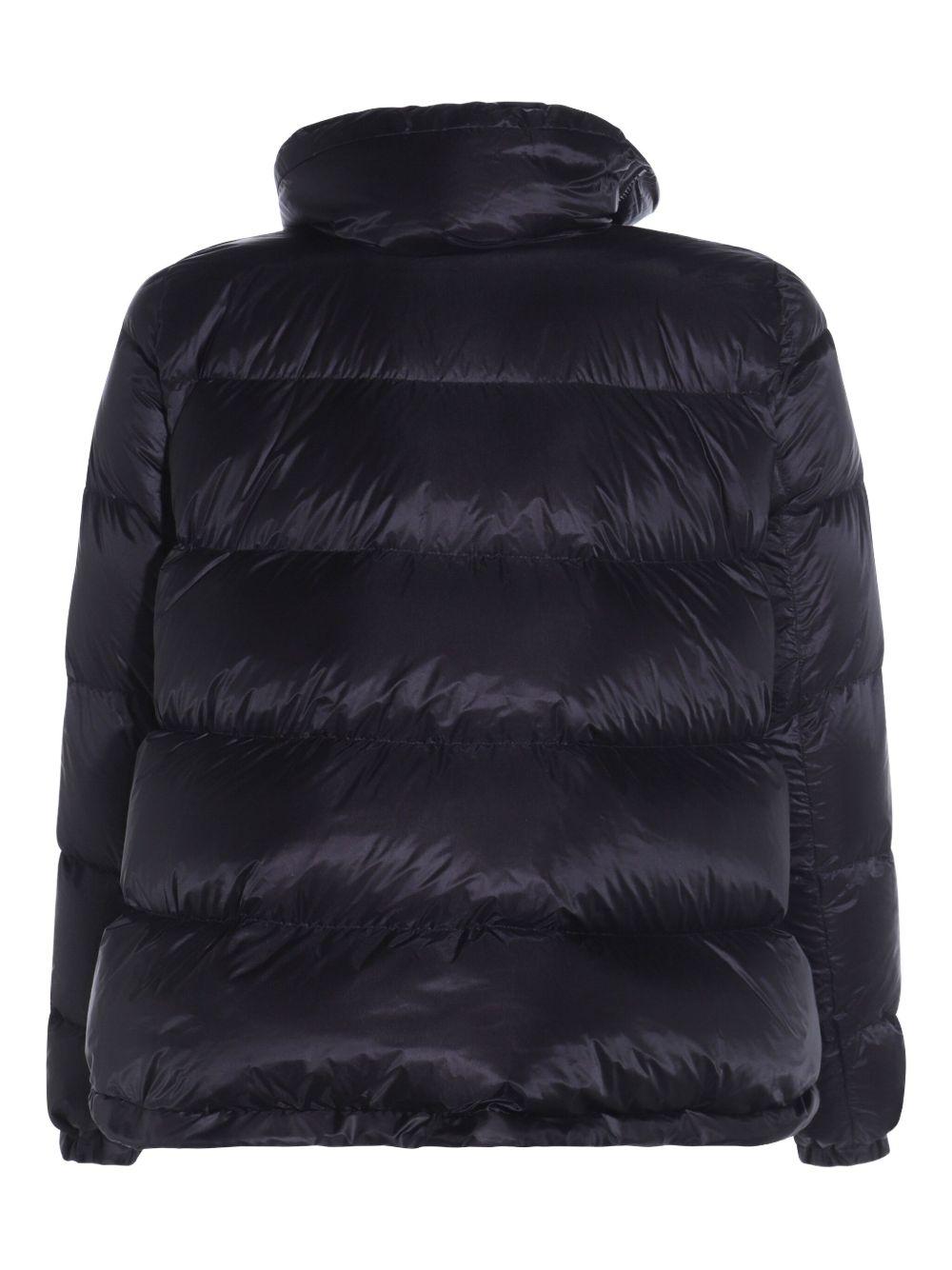 Puffer Jacket con Zip Asimmetrica SCW290 001 BLACK SACAI