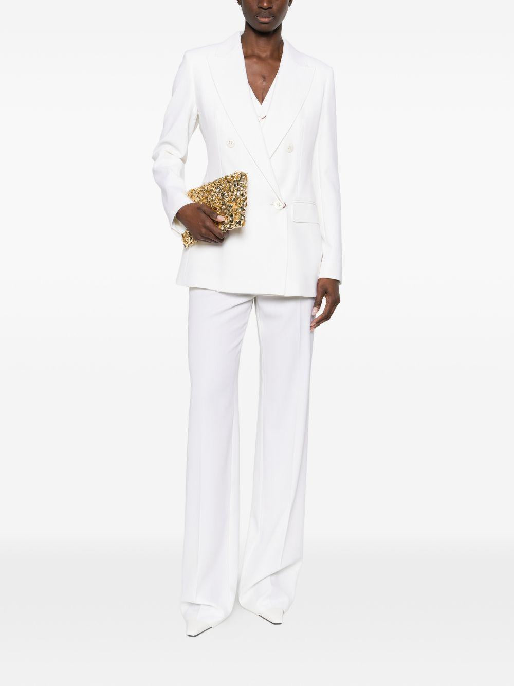 Completo Tre Pezzi In Crepe MSTGREMBO 010 BIANCO MAX MARA STUDIO