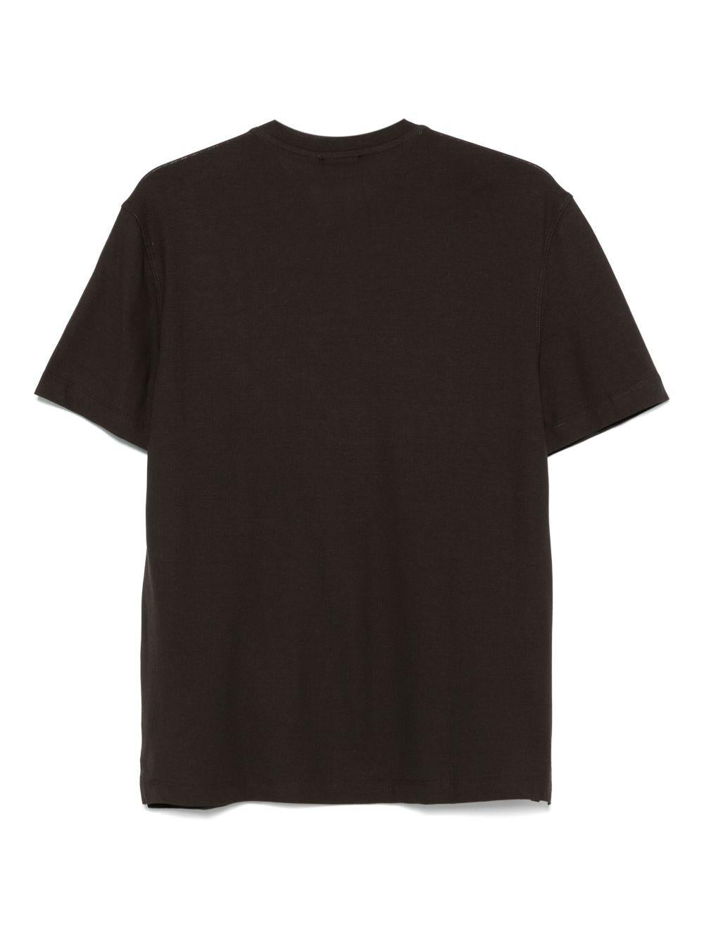 T-shirt in cotone WKISSMW812100800830081100F BROWN KIRED