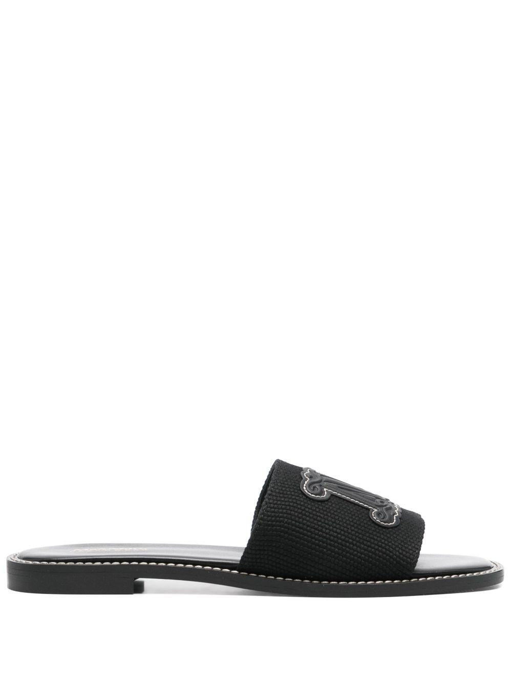 Sandali slides Geneve GENEMM02130 003 NERO MAX MARA