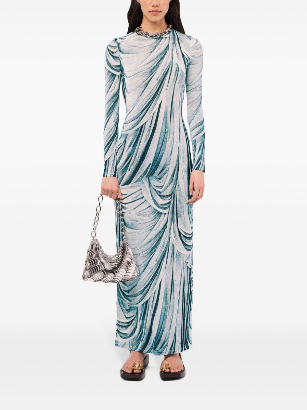 24EJRO816VI0316 V160 DRAPPE BLEU RABANNE