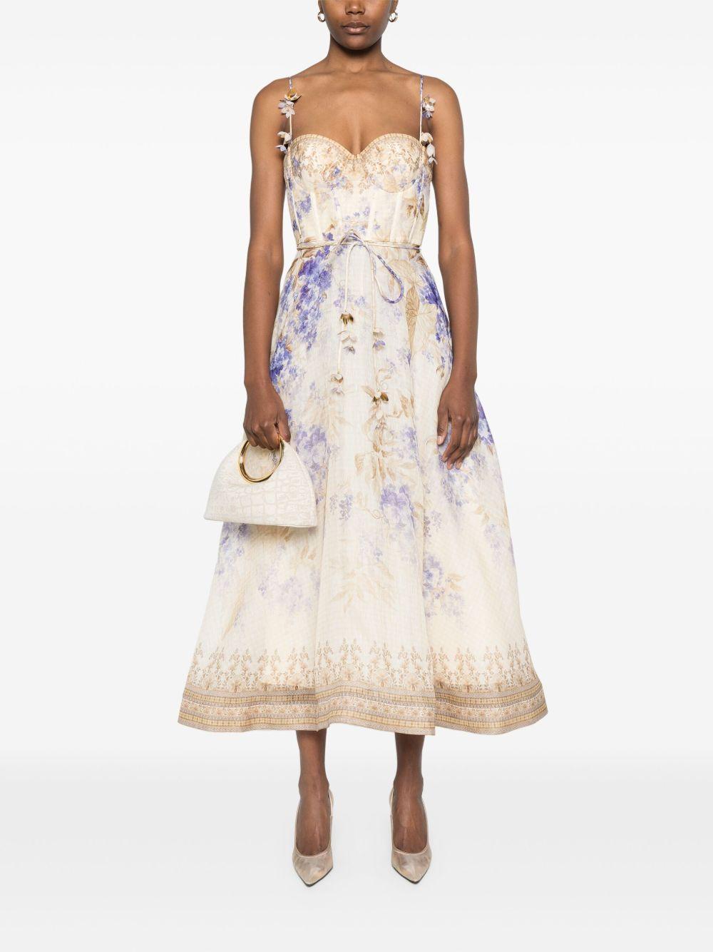 Abito da picnic Dawning 3885DS252 LILAC FLORAL ZIMMERMANN