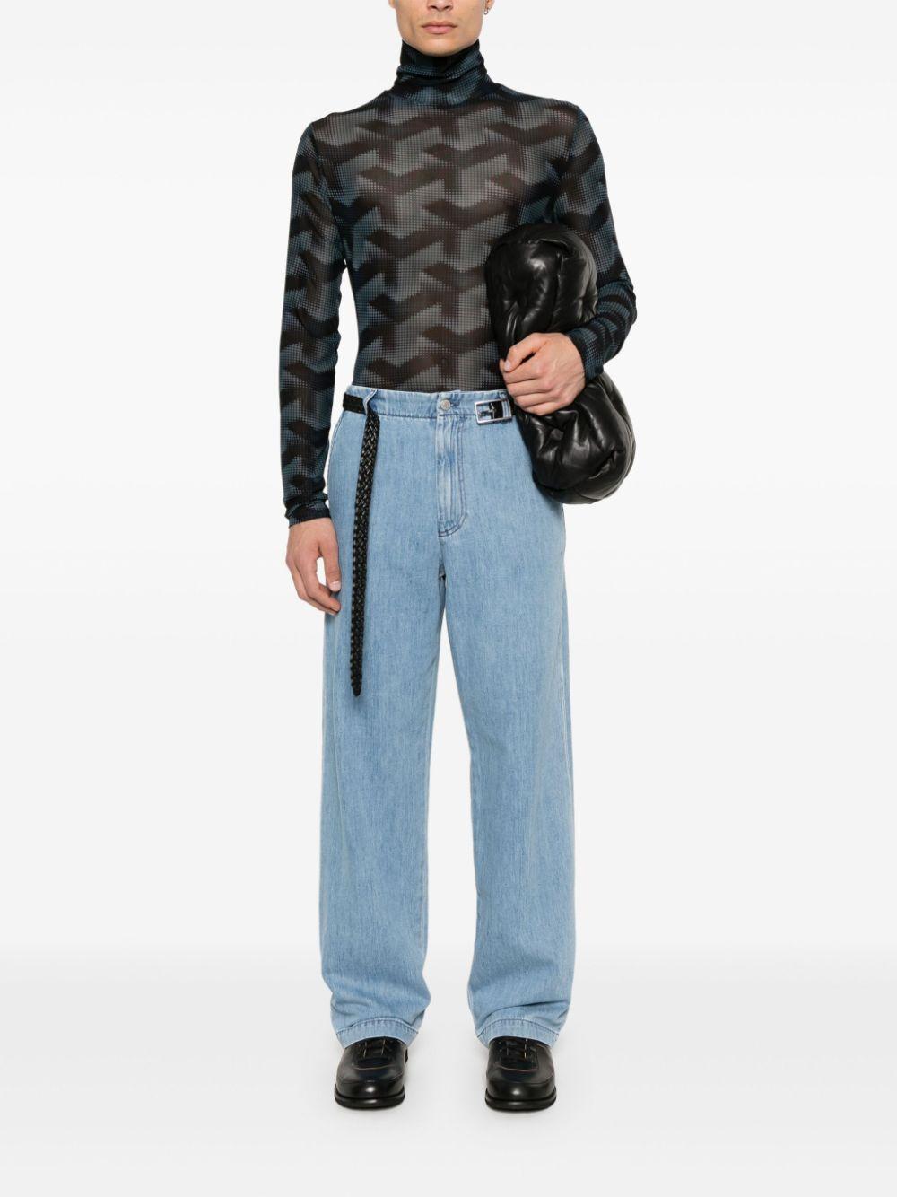 PHILDENIM9378 514 LIGHT BLUE DRIES VAN NOTEN