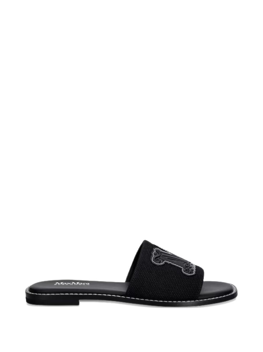 Ciabatte In Canvas BCHCAUCASO 002 NERO MAX MARA