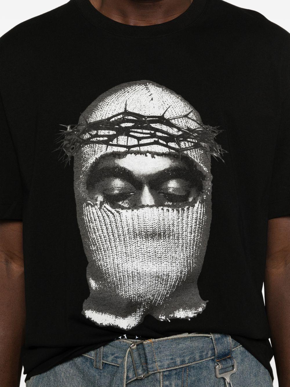 IH NOM UH NIT - T-shirt Corona Mask NUS26275 009 BLACK IH NOM UH NIT