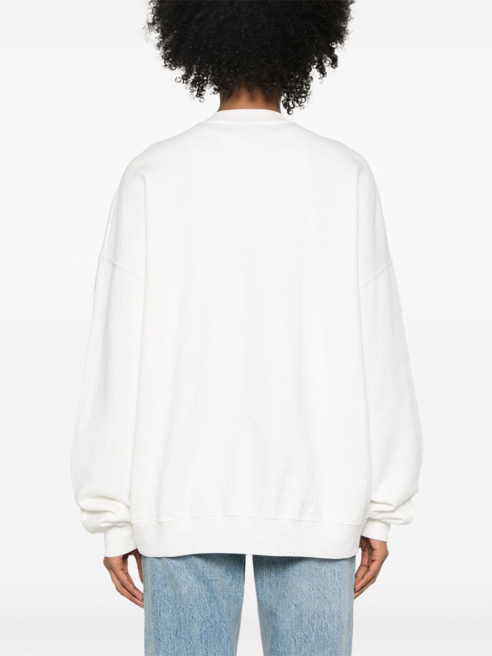 Miles Oversized Sweatshirt Letterman - Off White A0810074OFW1 OFF WHITE ANINE BING