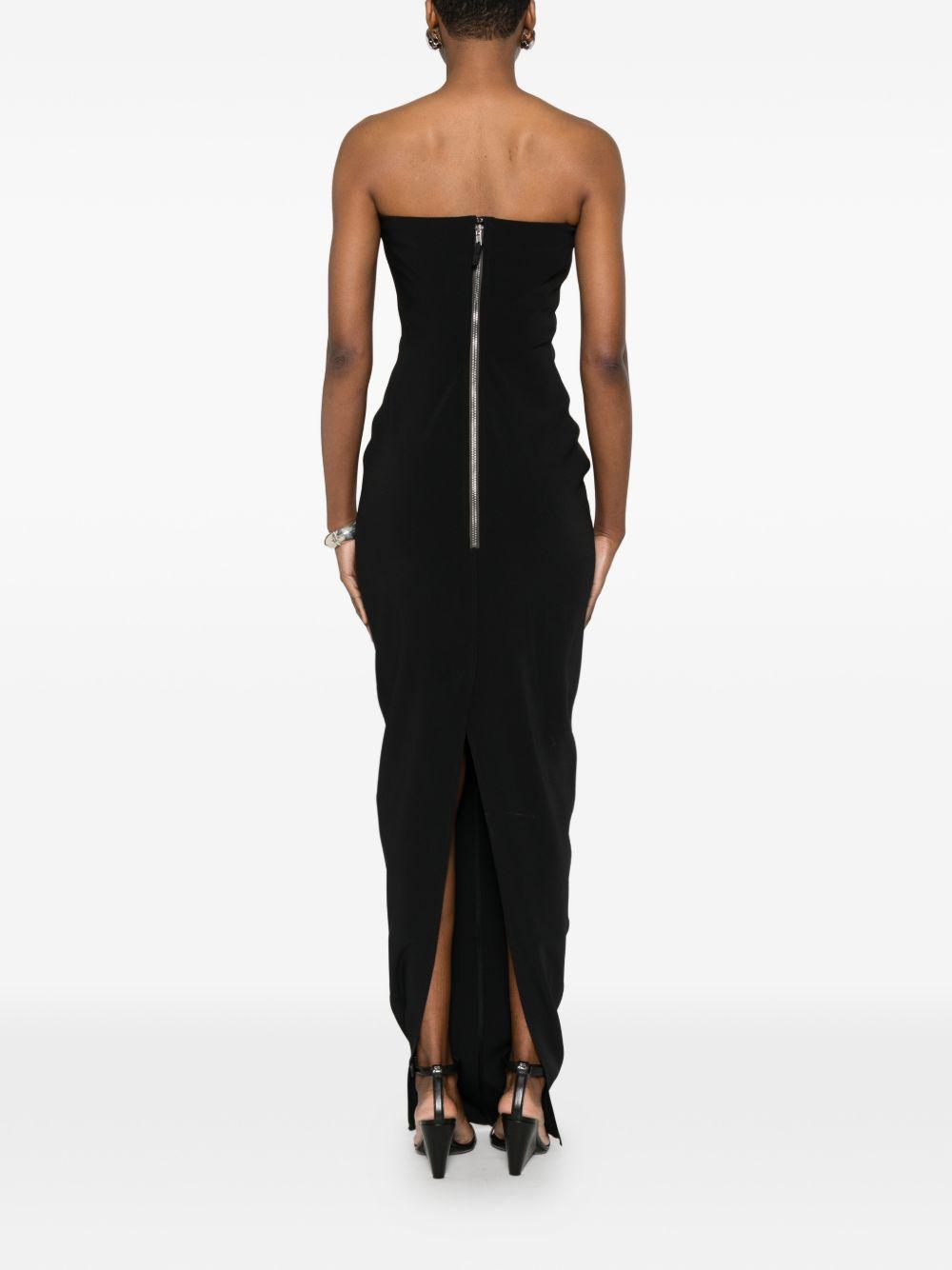 Abito "Bustier Gown" lungo RP01F6524SY 09 BLACK RICK OWENS