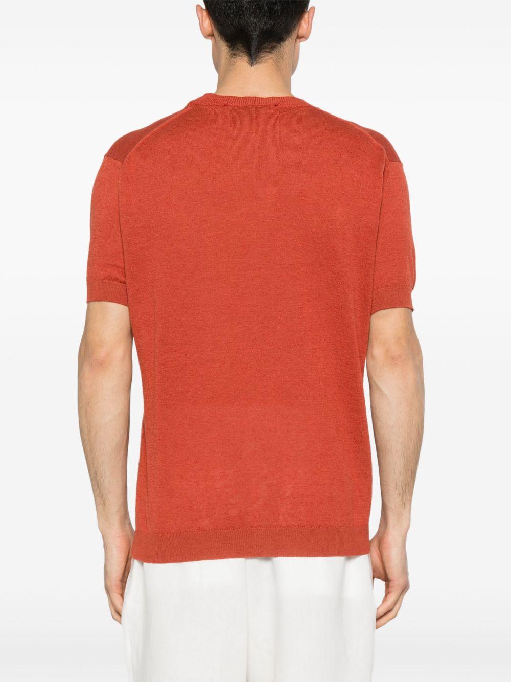 T-shirt mattone B9D0009 63M MATTONE AMARANTO